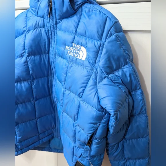 THE NORTH FACE, Boys' ThermoBall™ Hooded Jacket, Optic Blue, Size Extra Small/6. - Picture 4 of 11